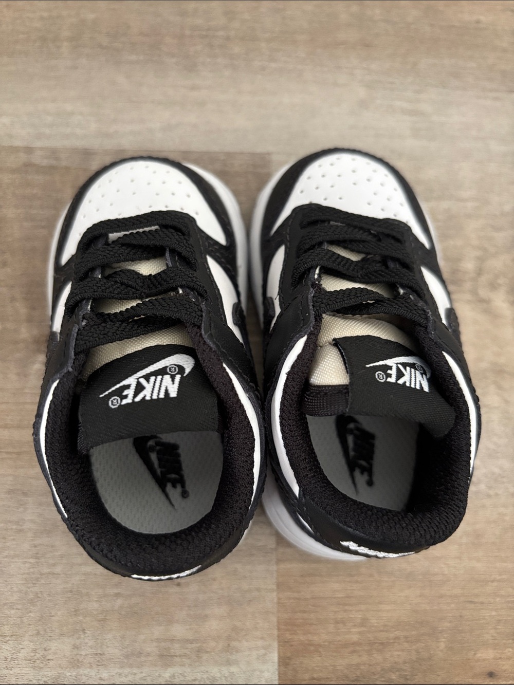 3C Nike Dunks Black and White Low-Top Sneakers - Baby - Picture 2 of 7